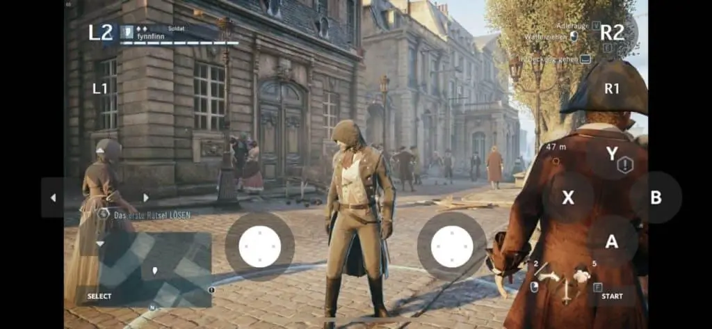 Assassin's Creed Unity auf iPhone XS mit Moonlight