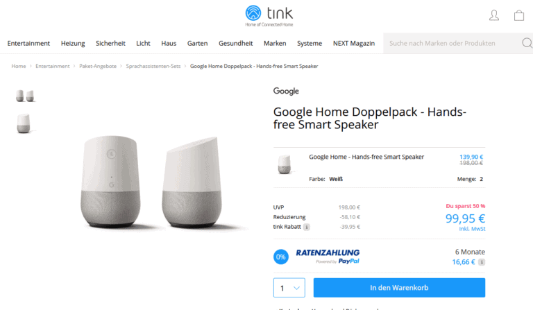 Google Home Aktion