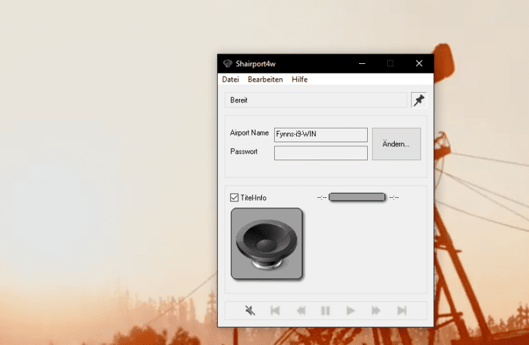 Tipp: AirPlay Windows Wiedergabe