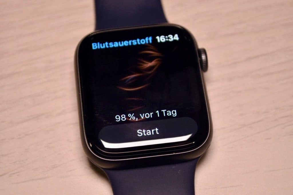Apple Watch Series 6 Blutsauerstoffmessung