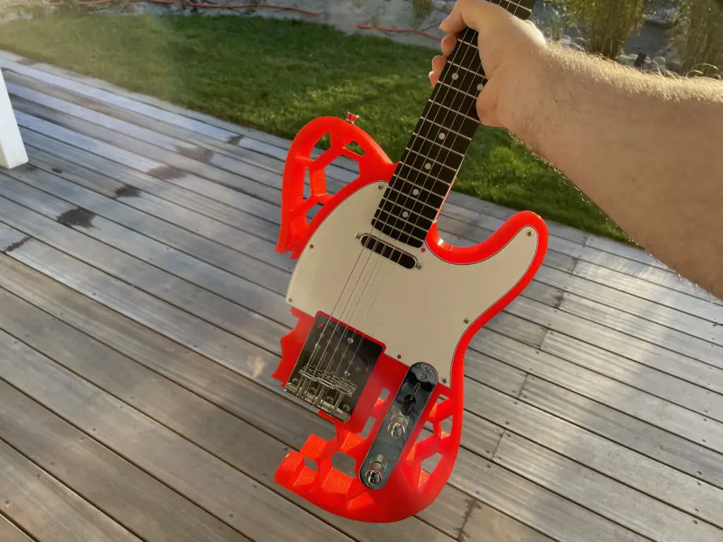 3D gedruckte E-Gitarre