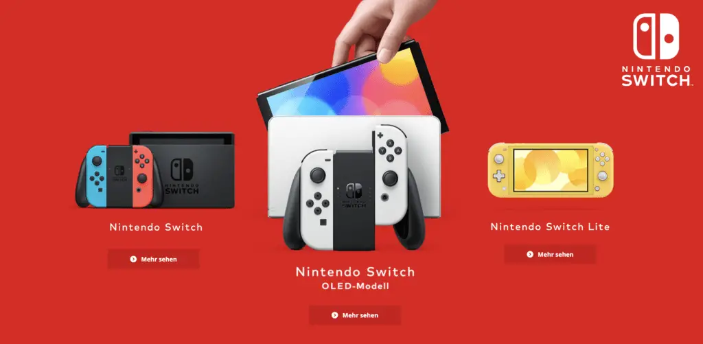 Die Nintendo Switch Familie
