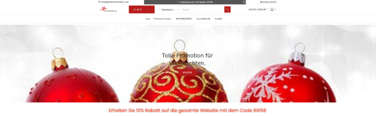Warnung vor Onlineshop elektronischshop.com