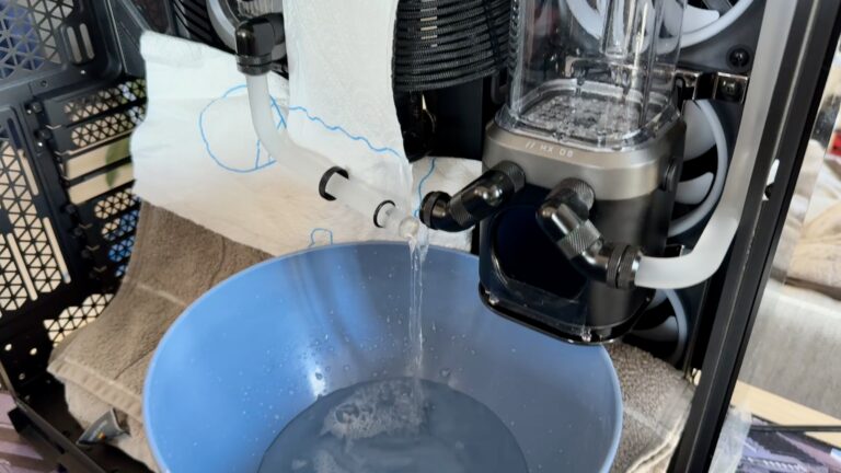 Corsair Custom loop wasser ablassen